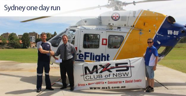 Sydney same day Run to Wollombi for the Careflight Charity Event