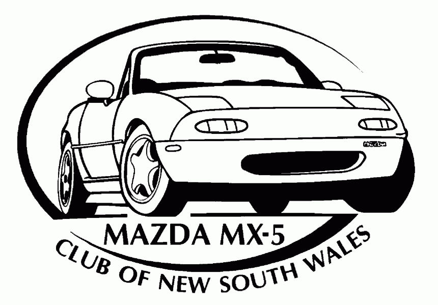 Old logo of the Mazda MX-5 Club of NSW