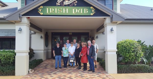 Members of the Mid North Coast MX-5 Club and Visitors at Harrigan's Irish Pub, Harrington.