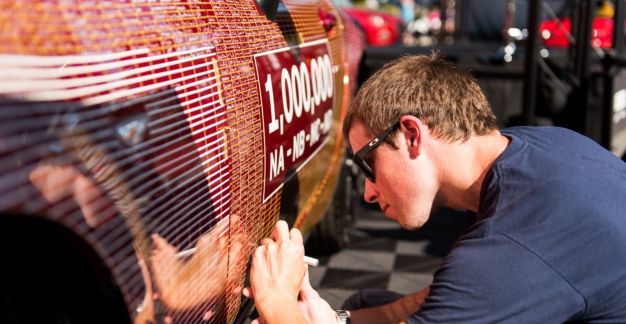 Signing the One Millionth MX-5 in Philadelphia USA